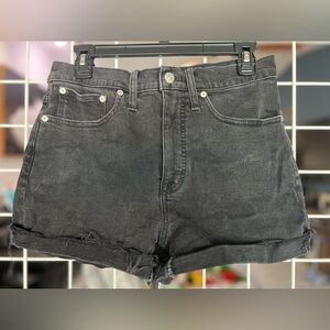 Madewell Black Jean Shorts